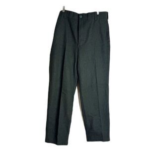 L.L. Bean Pants Mens 38 Wool Blend Made USA Straight Leg Dress Trousers Classic‎